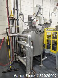Used-100 Gallon Feldmeier Jacketed Process Kettle. Sweep mixer with offset turbine and a 2005 high shear Rotosolver. Jacket ...