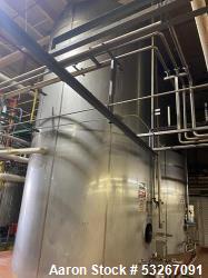 Used Walker 12,000 Gallon Vertical Jacketed Silo – 304 Stainless Steel with Insulated CIP System